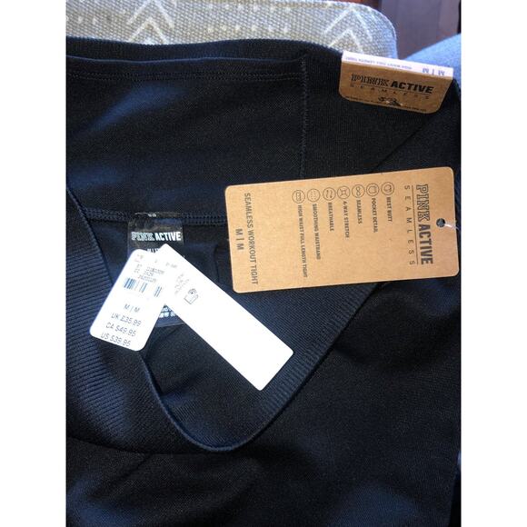 NWT 3 pairs of VS PINK SEAMLESS LEGGINGS ALL NEW WITH TAGS size medium - Picture 9 of 12